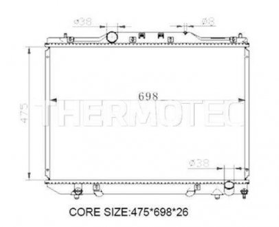 Радіатор THERMOTEC D72005TT (фото 1)