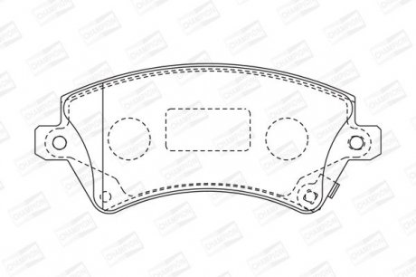 Колодки гальмівні дискові CHAMPION 572491CH (фото 1)