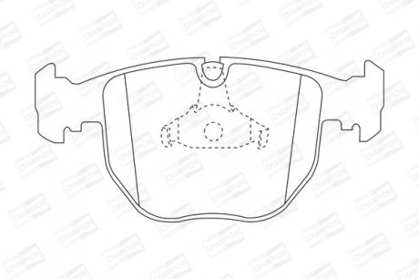 Колодки гальмівні дискові передні BMW 540i, 740i, X5 CHAMPION 571873CH (фото 1)
