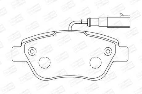 Колодки гальмівні дискові CHAMPION 573074CH (фото 1)
