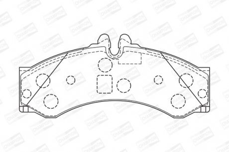 Колодка торм. MB SPRINTER (901, 902) передн. CHAMPION 573731CH (фото 1)