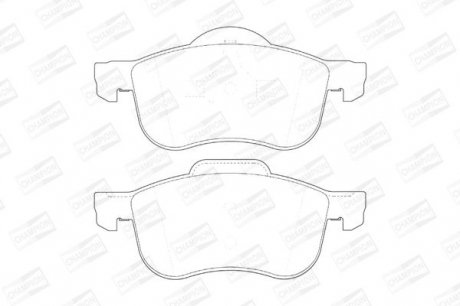 Фото колодка торм. VOLVO S60, S80, V70 передн. CHAMPION 573003CH Колодка торм. VOLVO S60, S80, V70 передн. CHAMPION 573003CH