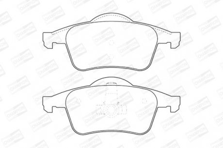 Фото колодка торм. VOLVO S60, S80 задн. CHAMPION 573021CH Колодка торм. VOLVO S60, S80 задн. CHAMPION 573021CH