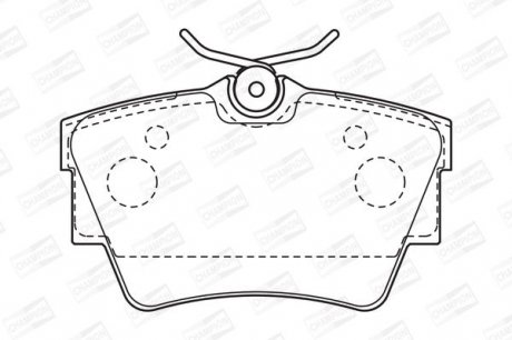 Колодки гальмівні дискові CHAMPION 573059CH (фото 1)