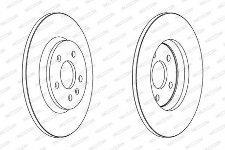 Гальмівний диск FERODO DDF1666C (фото 1)