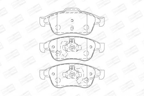 Колодка торм. RENAULT DUSTER передн. CHAMPION 573268CH (фото 1)