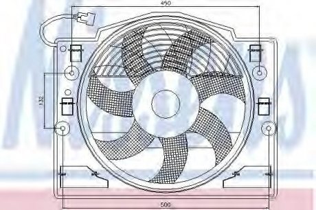 Вентилятор радиатора NISSENS 85420 (фото 1)