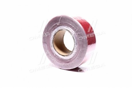 ЛЕНТА-НАКЛЕЙКА СВЕТООТРАЖАЮЩАЯ, для тентов 30М*50ММ Красная TEMPEST TP 87.55.00 (фото 1)