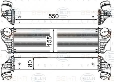 Радиатор охлаждения двигателя BEHR 8ML376746401 (фото 1)