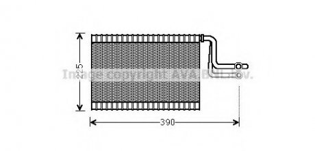 Испаритель 1-Serie E81 LHD Denso 08/04- AVA COOLING BWV365 (фото 1)