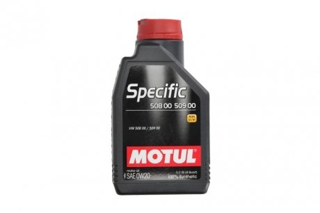 Олива для двигуна MOTUL SPECIFIC 508/509 0W20 1L (фото 1)