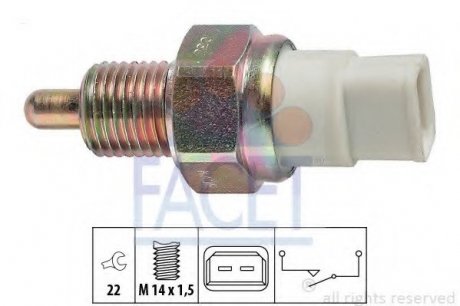 Датчик включения заднего хода FACET 7.6042 (фото 1)