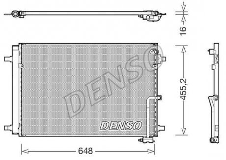 Радиатор кондиціонера DENSO DCN02042 (фото 1)