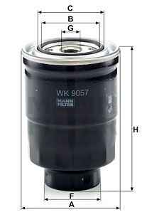 Фильтр топливный MANN WK 9057 Z (фото 1)