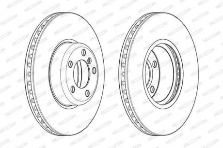 Гальмівний диск FERODO DDF2403C-1 (фото 1)