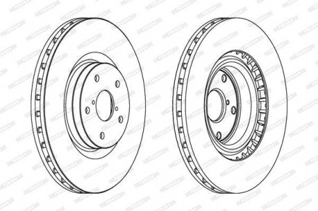 Диск гальмівний FERODO DDF1749C-1 (фото 1)