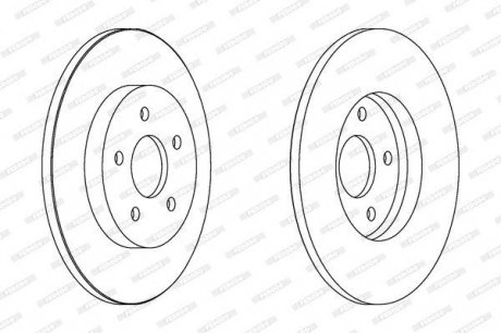 Гальмівний диск FERODO DDF1126C (фото 1)