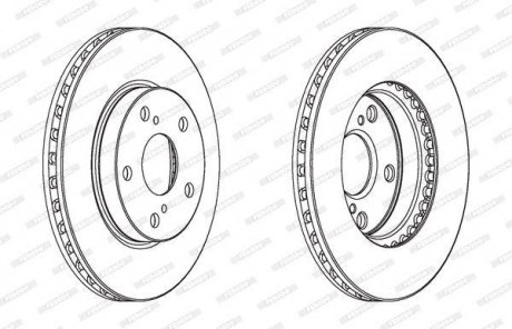 Тормозной диск FERODO DDF1789C (фото 1)