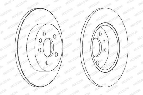 Гальмівний диск FERODO DDF1423C (фото 1)