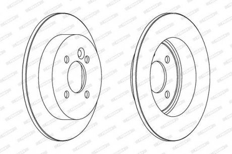 Гальмівний диск FERODO DDF1128C (фото 1)