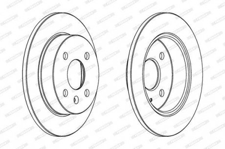 Диск гальмівний FERODO DDF1043C (фото 1)
