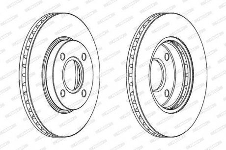 Гальмівний диск FERODO DDF364C (фото 1)