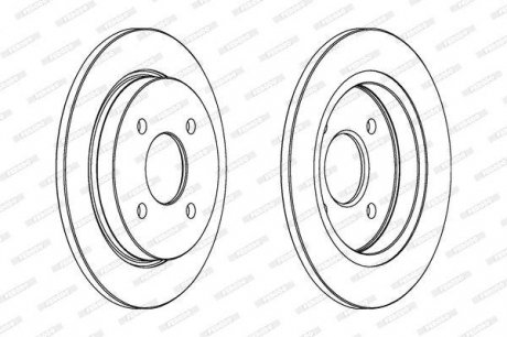 Гальмівний диск FERODO DDF281C (фото 1)