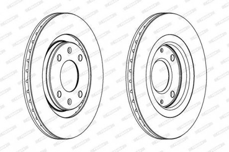 Диск гальмівний FERODO DDF192C (фото 1)