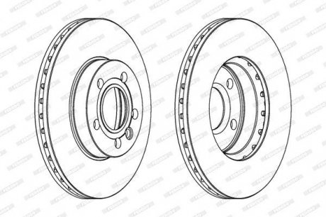 Гальмівний диск FERODO DDF846C (фото 1)