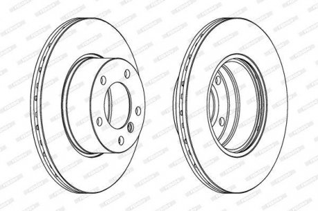 Гальмівний диск FERODO DDF834C (фото 1)