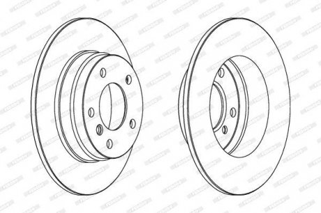 Гальмівний диск FERODO DDF249C (фото 1)