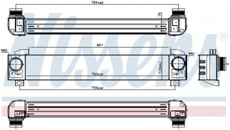 Интеркулер NISSENS 96091 (фото 1)