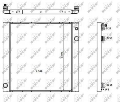 Радіатор NRF 59182 (фото 1)