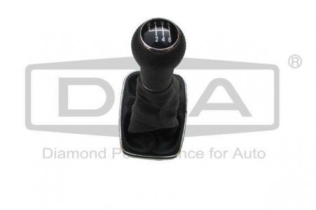 Ручка КПП с пыльником черный 5 ступ VW Bora (99-02),Golf (98-06) DPA 77110362802 (фото 1)