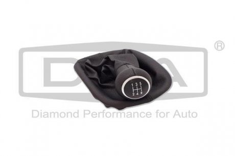 Ручка КПП с пыльником черный 5 ступ VW Passat (01-05) DPA 77111636602 (фото 1)