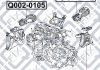 Подушка двигуна задн. Q-FIX Q002-0098 (фото 3)