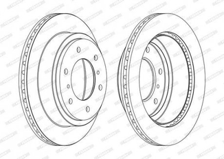 Тормозной диск FERODO DDF1385C (фото 1)