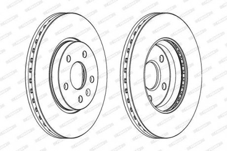 Гальмівний диск FERODO DDF1869C (фото 1)