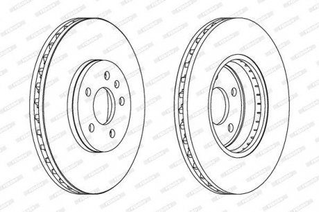 Диск гальмівний FERODO DDF1664C (фото 1)