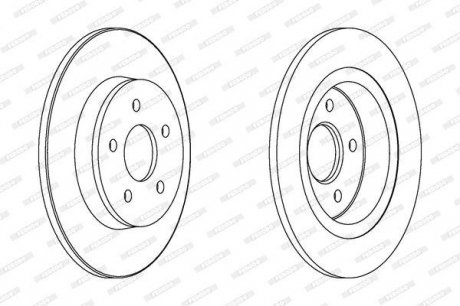 Гальмівний диск FERODO DDF1227C (фото 1)