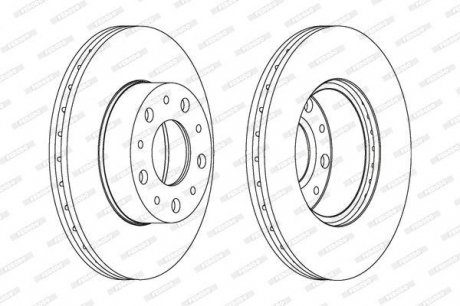 Гальмівний диск FERODO DDF1170C (фото 1)