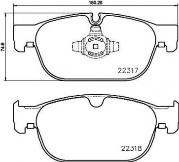 Тормозные колодки передние BREMBO P86027 (фото 1)