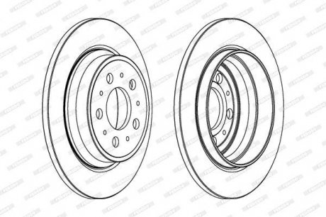 Диск гальмівний FERODO DDF1079C (фото 1)