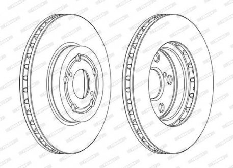 Диск гальмівний FERODO DDF1064C (фото 1)