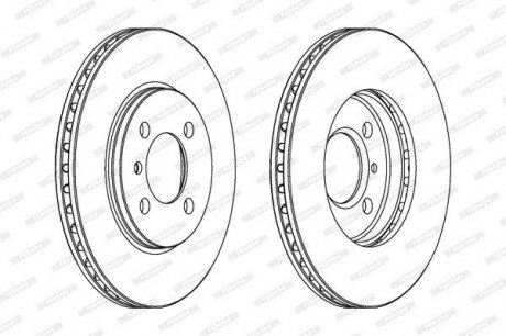 Гальмівний диск FERODO DDF182C (фото 1)