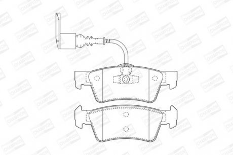 Гальмівні колодки до дисків CHAMPION 573303CH (фото 1)
