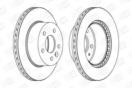 Гальмівний диск CHAMPION 562054CH (фото 1)