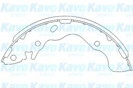 Комплект гальмівних колодок PARTS KAVO KBS-3402 (фото 1)