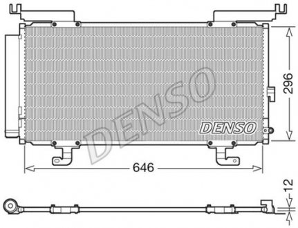 Радиатор кондиціонера DENSO DCN36004 (фото 1)