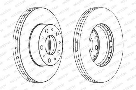 Гальмівний диск FERODO DDF1800C (фото 1)